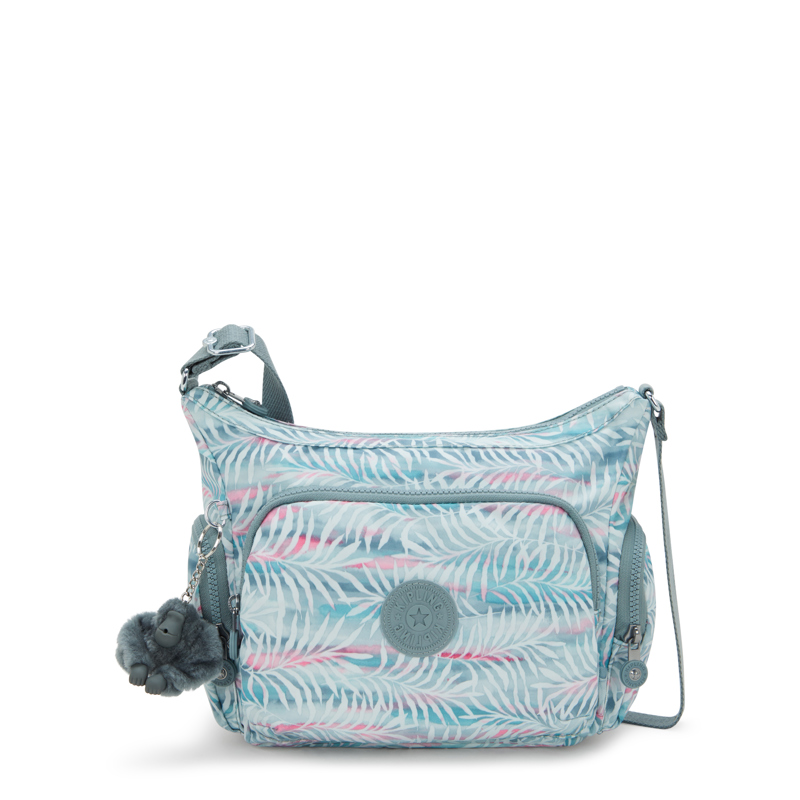 Kipling Crossbody Taske Gabb S Blå m/blomst 1