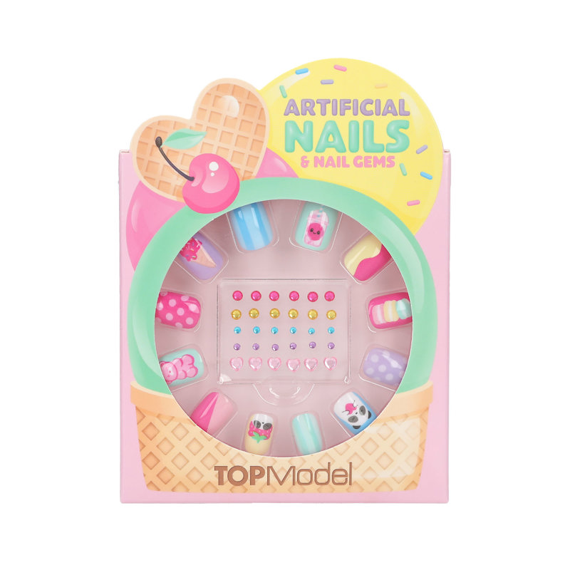 TOPModel Negle/Krystal Sæt Candy Glam Multi 3