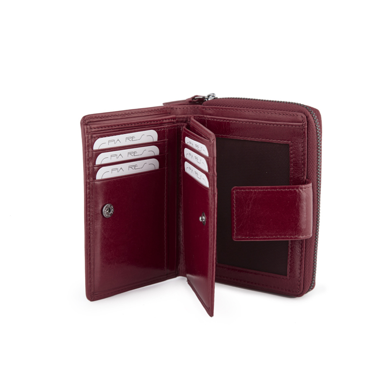 Pia Ries Damepung Crunch Zip  Bordeaux 4