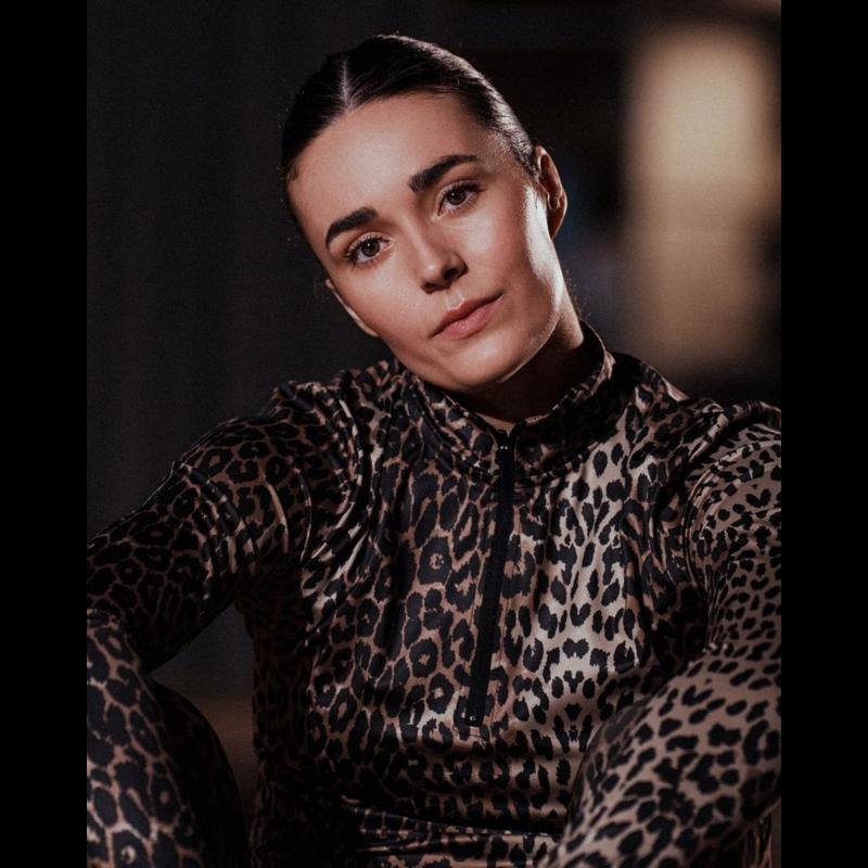 Sofie Schnoor Træningstrøje MallorySW Leopard Str M 2