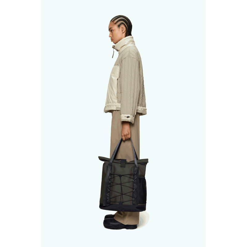 RAINS Tote Bag Trail Rolltop W3 Grøn 4