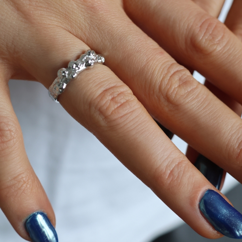 Winther Studio Ring Cruda Sølv 2