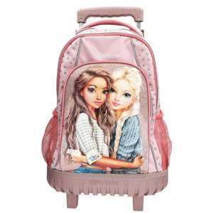 TOPModel Trolley Skoletaske Dots Sart Rosa