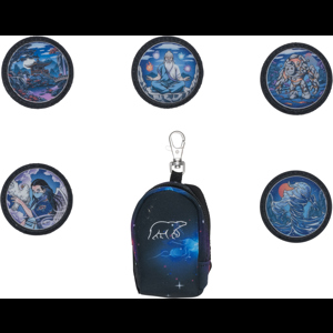 Beckmann Mini Ryggsäck Buttons Ninja El Svart/Röd
