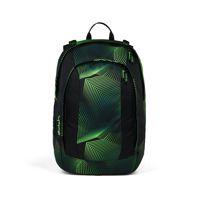 Satch Skolväska Air Seismic Green Grönt mönster 1