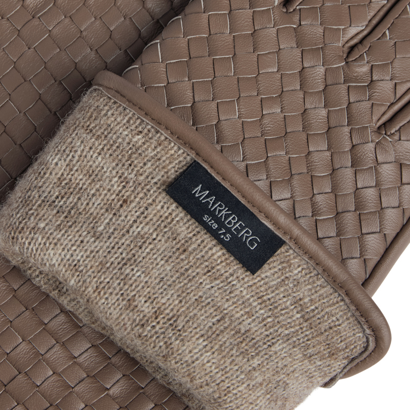MARKBERG Damhandskar Melia Brun/beige Str. 7,5 4