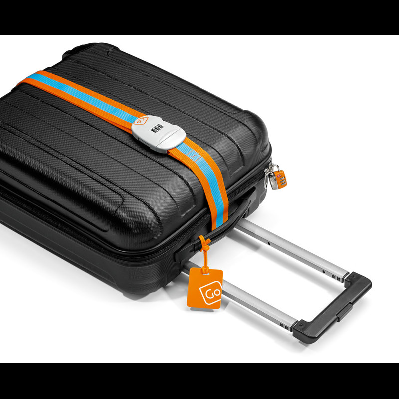 Go Travel Resväska rem Blå/Orange 2