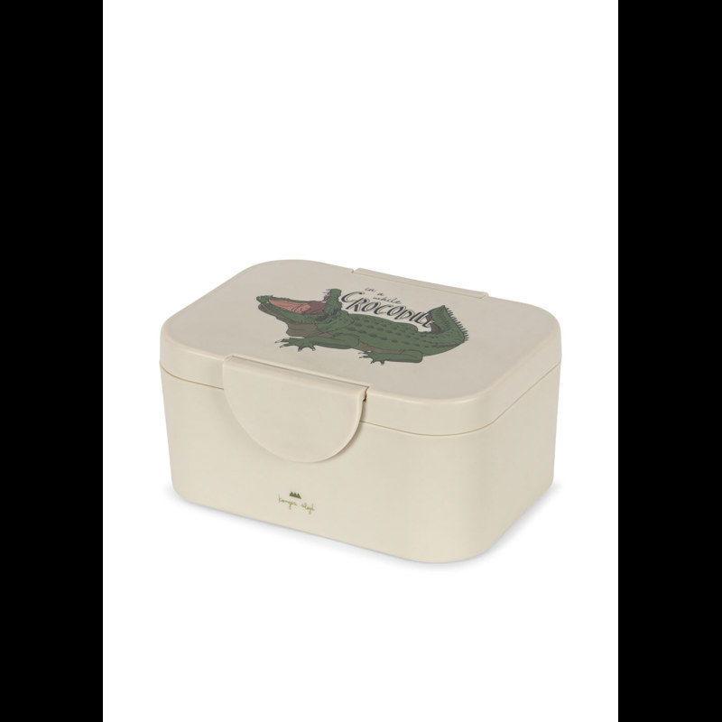 Konges Sløjd Madkasse Crocodile Beige/grøn 1