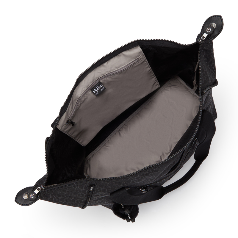 Kipling Shopper Tote Svart med mönster 3