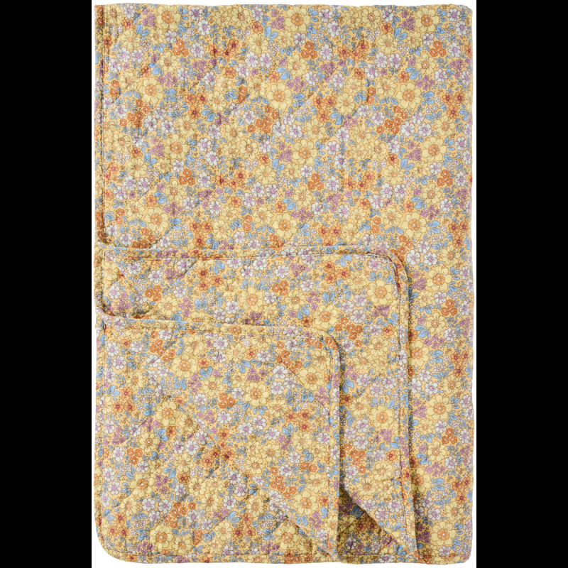 Ib Laursen Tæppe Quiltet Blomster Print 1