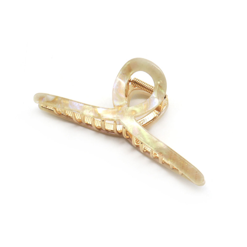 Conmé Hårklemme Rina Hvid/Guld 2