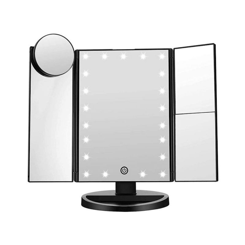 UNIQ Hollywood trifold makeup spege Svart 2