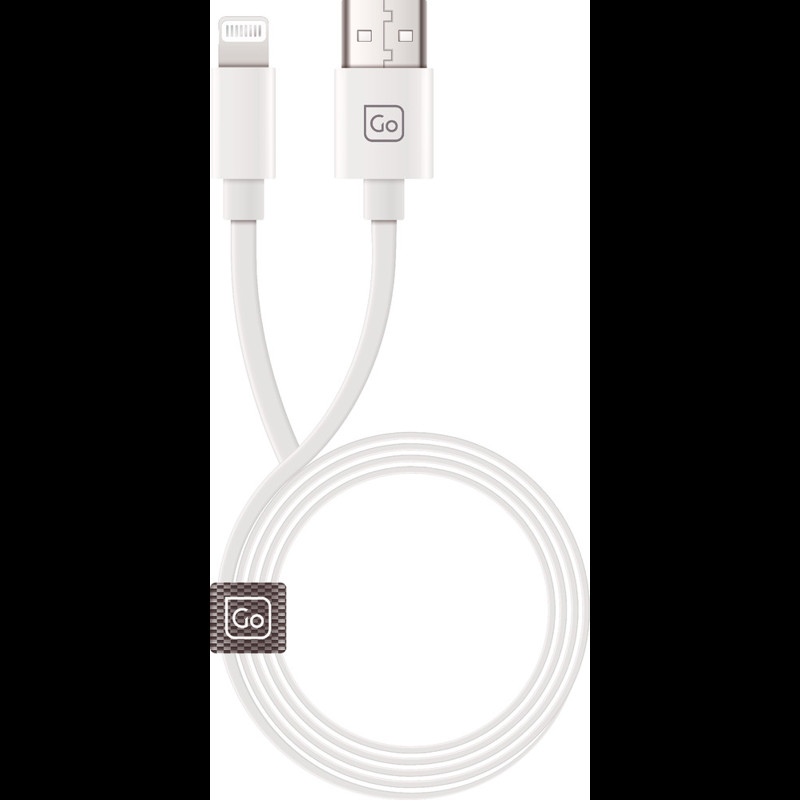 Go Travel Ledning Lightning Connector Vit 2