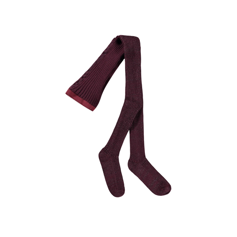 Molo Strumpbyxor Glitter Rib Bordeaux Str. 98-104 1