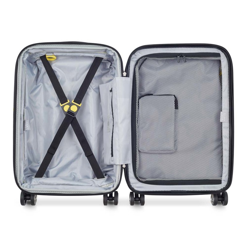 Delsey Kuffert Shadow5.0 m/frontlomme Sort/Grøn 55 Cm 3