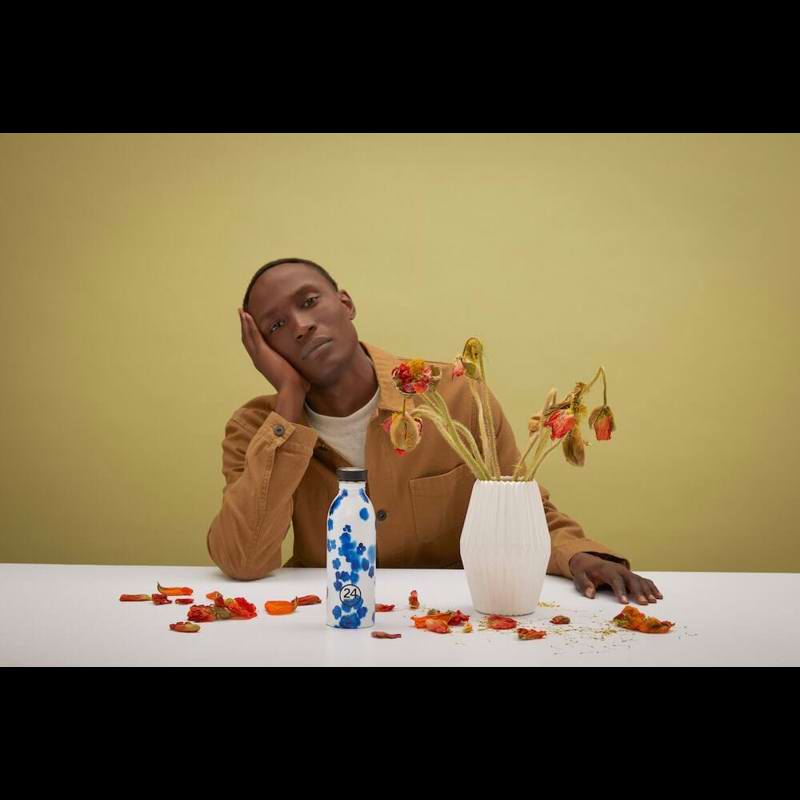 24Bottles Drikkeflaske Urban Bottle Melo Hvid blomst 2