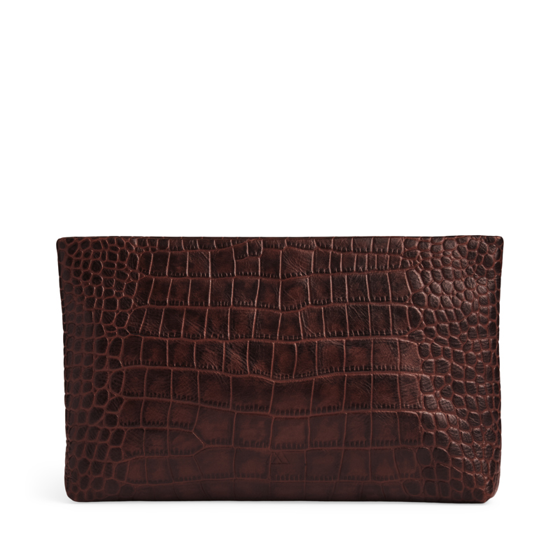 MARKBERG Clutch IlaMBG Croco Sort/Brun 2