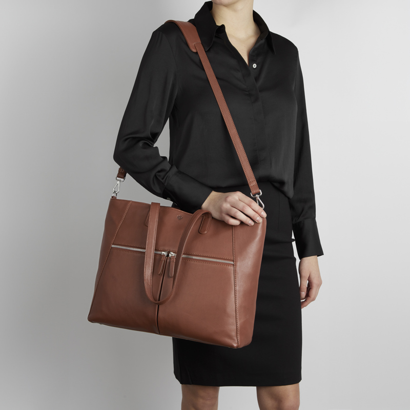 Aura Computertaske Paris Cognac 15" 11
