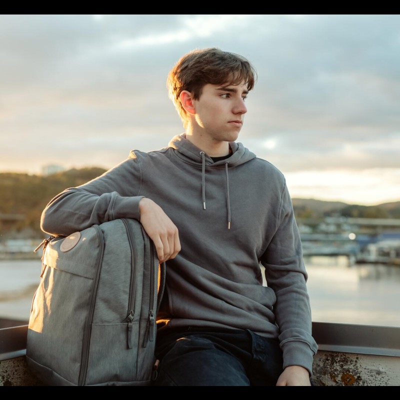 Beckmann Rygsæk Urban Grå 16" 2