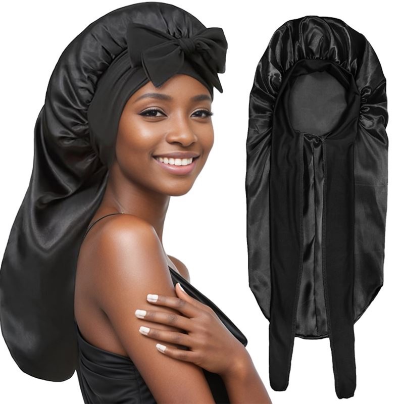 SOHO Bonnet Satin Kayin Sort 3