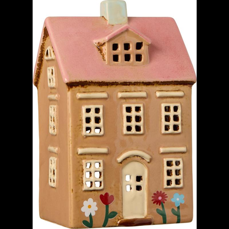 Ib Laursen Ljusstake Hus Nyhavn Brun-rosa 3