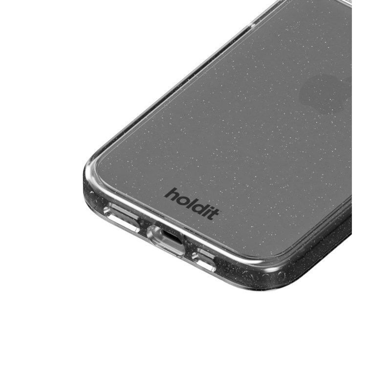 Holdit Mobilcover Glitter Sort iPhone 13/14/15 4