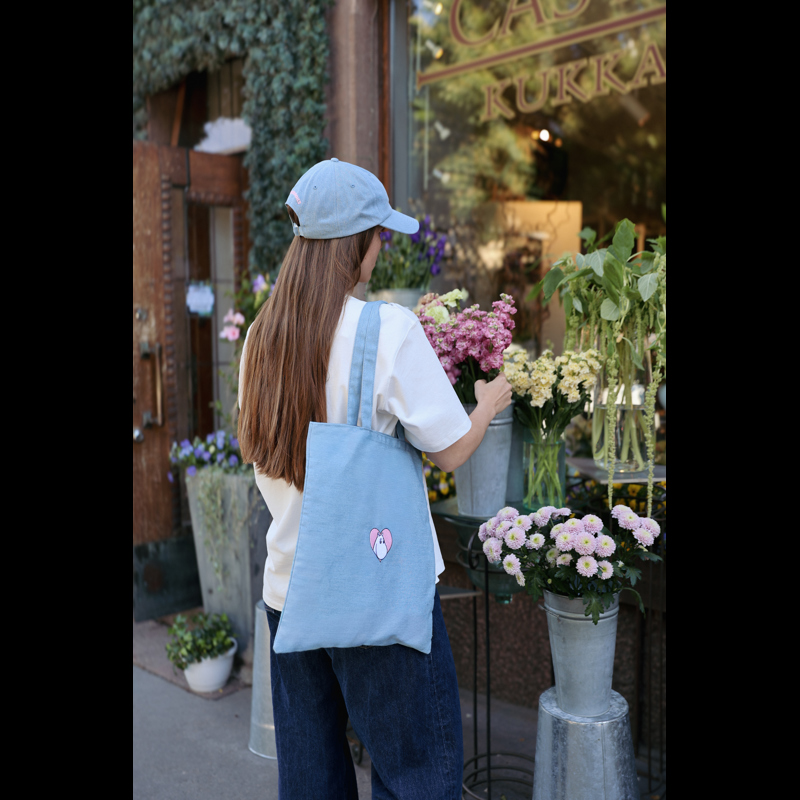 Nordic Buddies Tote Bag Mumintroll Denim Blå/Ljusblå 3