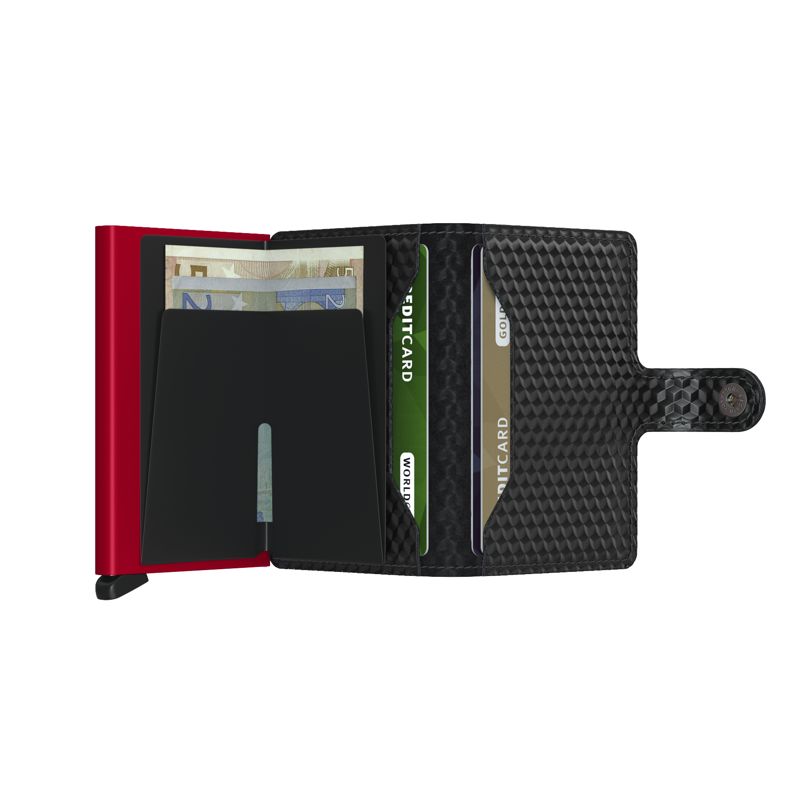 Secrid Korthållare Mini Wallet Röd/Svart 3