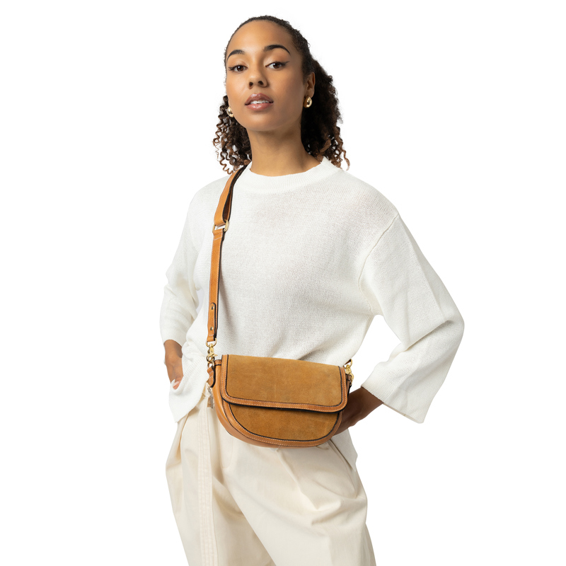 RE:DESIGNED Crossbody Lima Small Cognac/brun 2