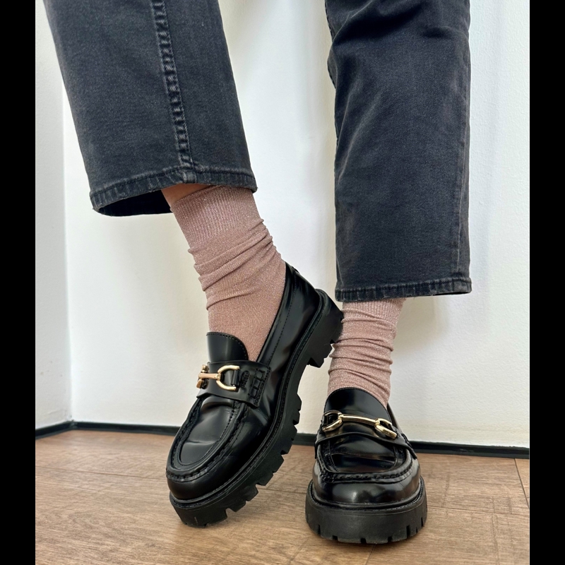 Conmé Strømper Lurex Gammel Rosa Str. 37-39 3
