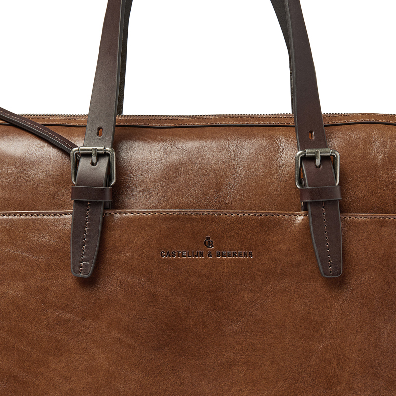 Castelijn & Beerens Skuldertaske RFID Taupe 15" 4