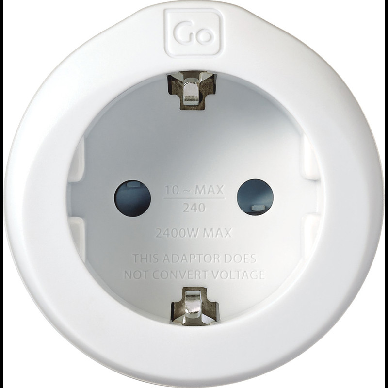 Go Travel Adaptor EU-AUS/China Adaptor Hvid 3