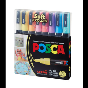 POSCA Tusser POSCA PC-3M 8-sæt Multi