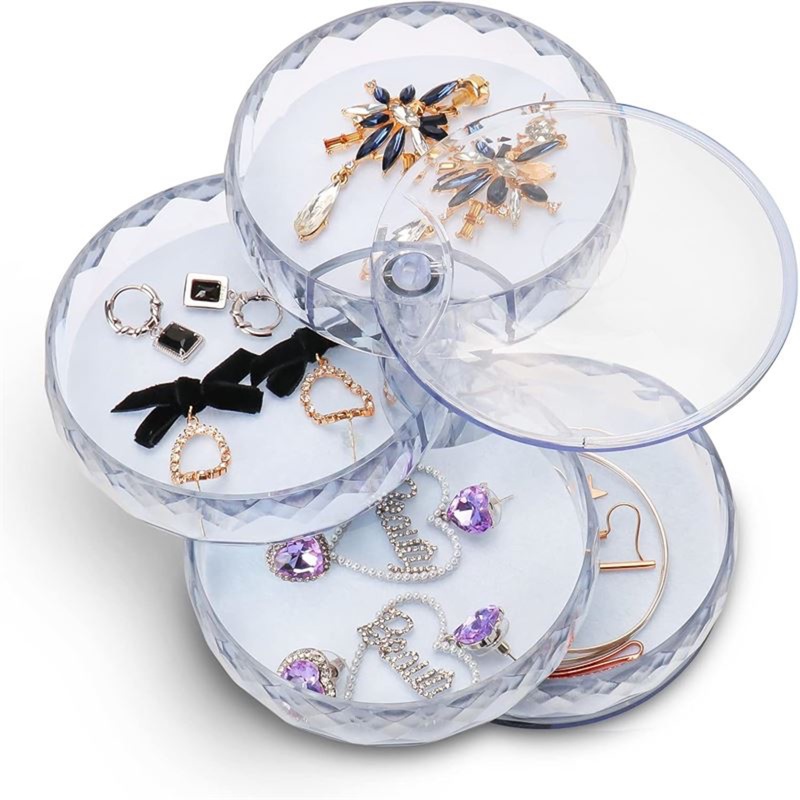 UNIQ Smykke Organizer Roterende Transparent 1