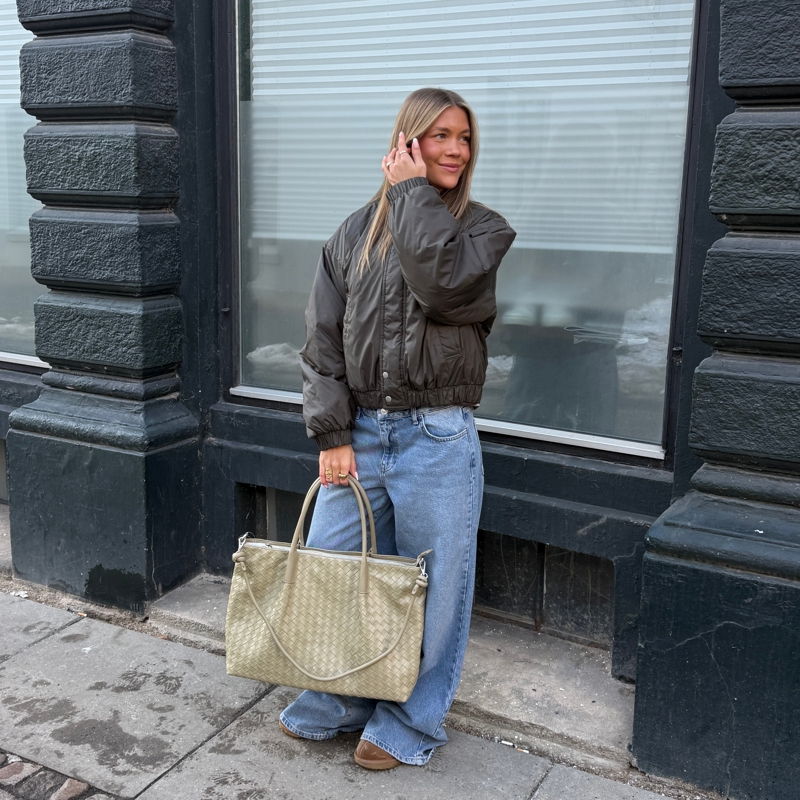 PITAYA Axelväska Bianca Medium  Khaki 4