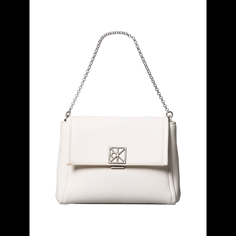 Calvin Klein Handväska Hardware Emblem Vit 1