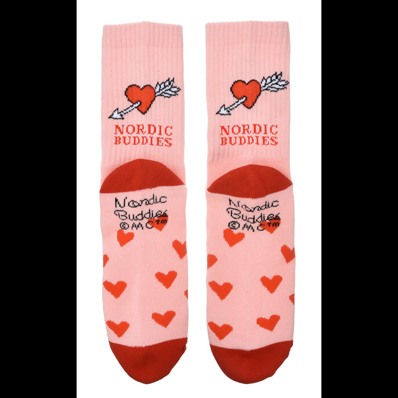 Nordic Buddies Damestrømpe Snorkfrøken Rød Str. 36-42 4