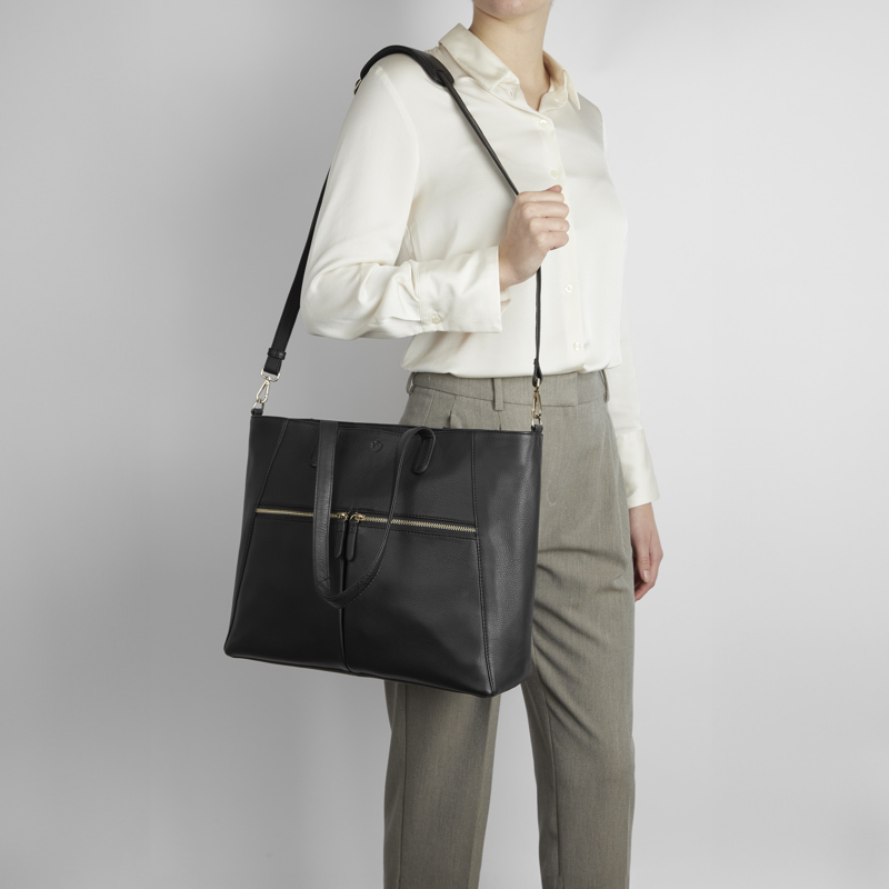 Aura Computertaske Paris Sort/Guld 15" 7