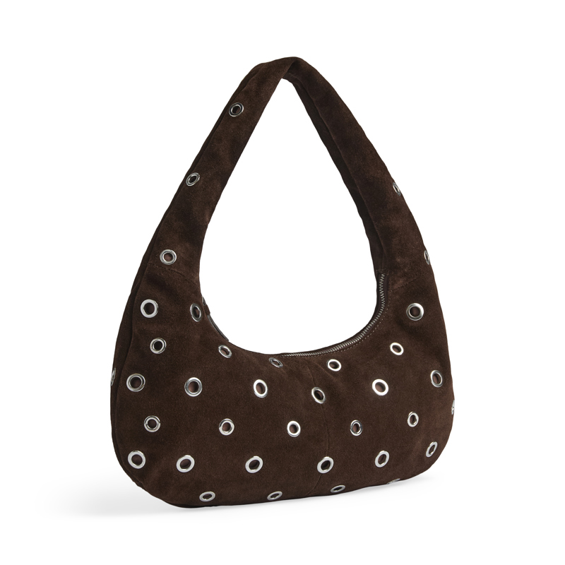 MARKBERG Skuldertaske BreyMBG Suede Sort/Brun 1