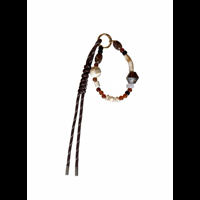 Conmé Bag charm wooden look Brun/brun