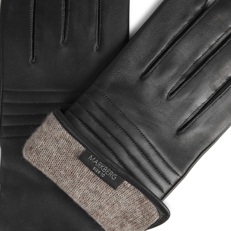 MARKBERG Handskar Hudson Svart Str. 9 4