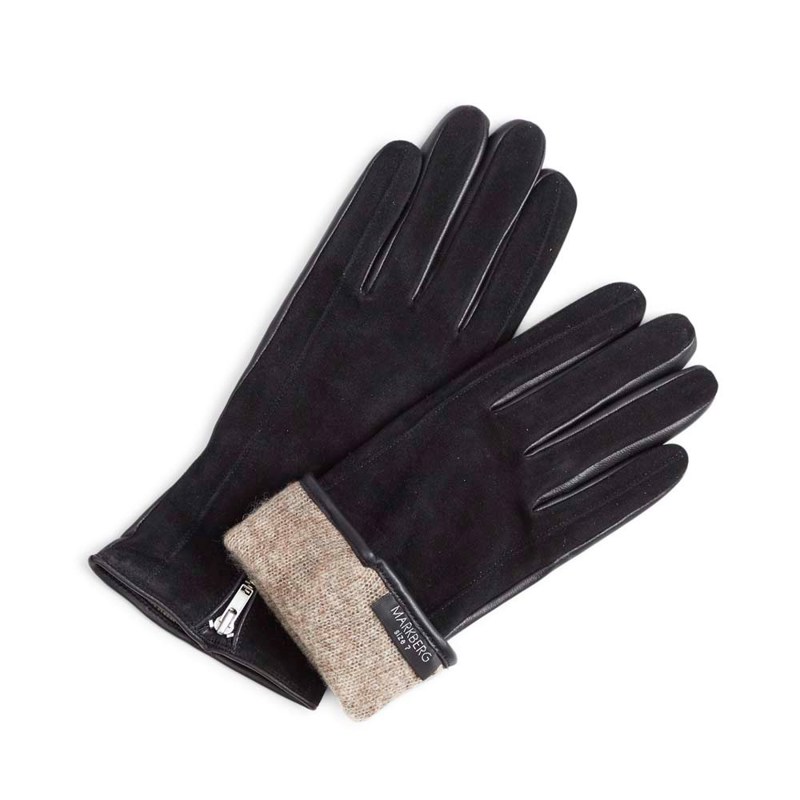 MARKBERG Handskar Piper Suede Svart Str. 8 3