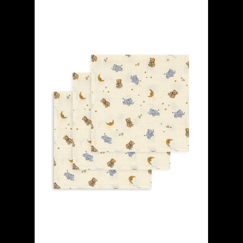 Konges Sløjd Tygblöja Muslin 3-Pack Gul 2