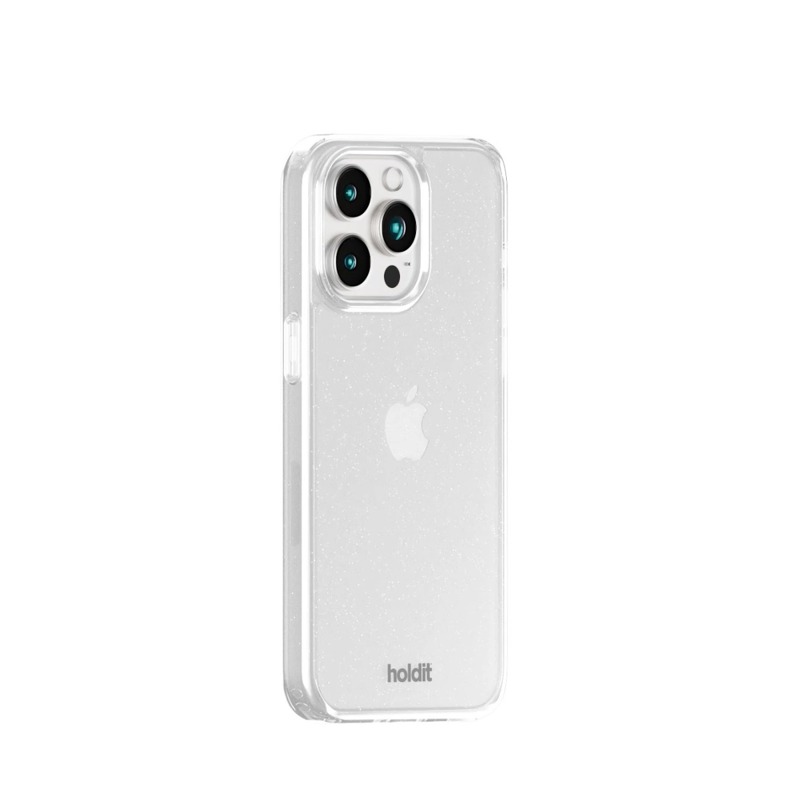 Holdit Mobilcover Glitter Hvid Iphone 15 Pro 3