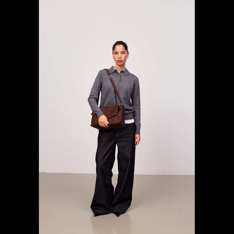Adax Skuldertaske Kelly Capri Brun/rød 6