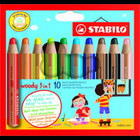 STABILO Farveblyanter Woody 10 stk Multi