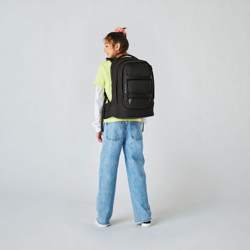 Satch Skoletaske Pack Black Jack Sort 2