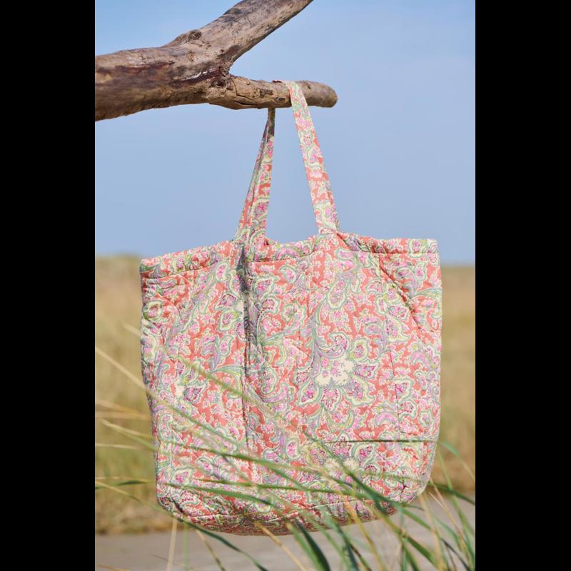 Ib Laursen Shopper Quiltet Grøn/orange 2