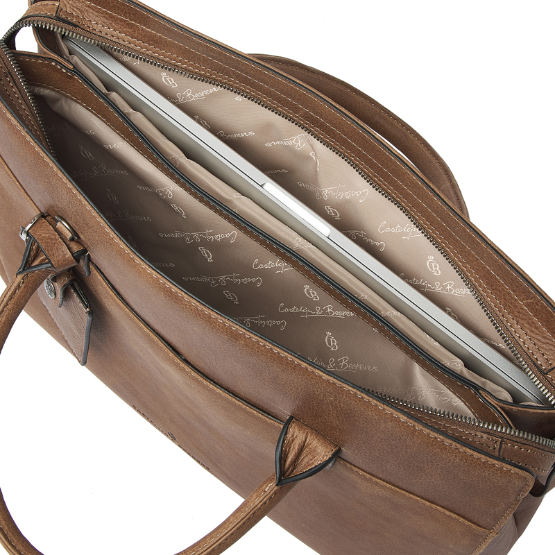Castelijn & Beerens Handväska RFID Konjak 15" 7