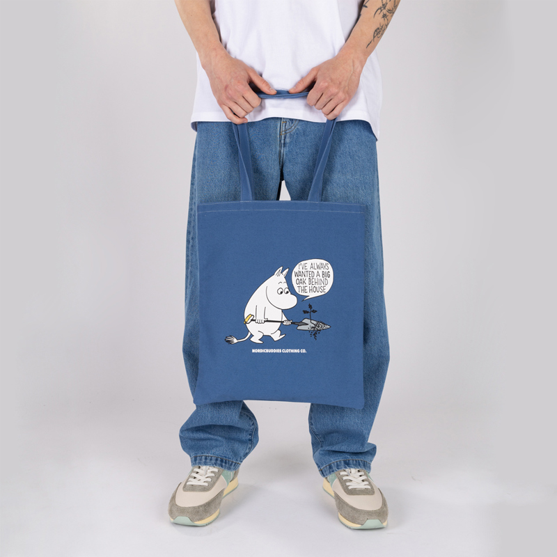 Nordic Buddies Tote Bag Mumintroll M. blå 2